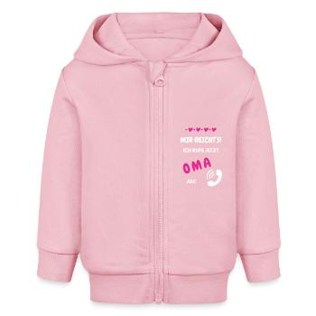Mir reichts! - Baby Organic Kapuzenjacke Baby Connector von Stanley/Stella - Hellrosa - Vorne