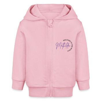 mathilda - Baby Organic Kapuzenjacke Baby Connector von Stanley/Stella - Hellrosa - Vorne