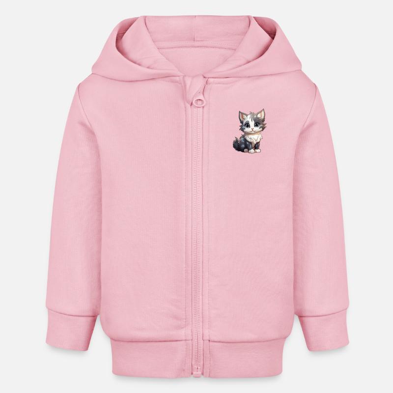 Par Catb4 - Veste à capuche bébé bio Stanley/Stella - rose pâle