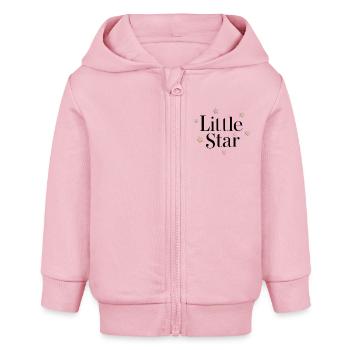 Little Star - Baby Organic Kapuzenjacke Baby Connector von Stanley/Stella - Hellrosa - Vorne
