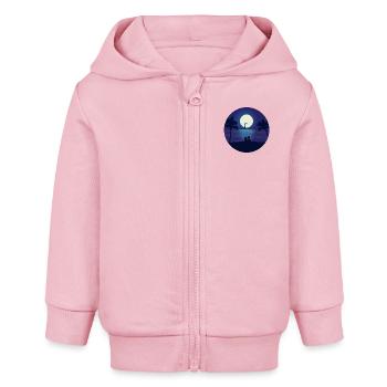 eine Nacht auf See - Baby Organic Kapuzenjacke Baby Connector von Stanley/Stella - Hellrosa - Vorne