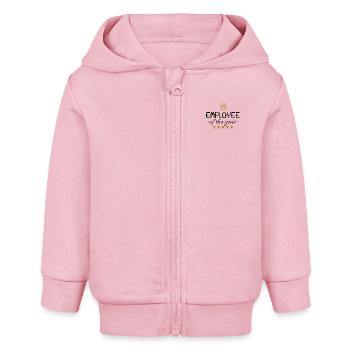 Employé de l'année - Veste à capuche bébé bio Stanley/Stella - rose pâle - Devant