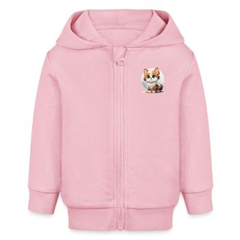 Par Catb3 - Veste à capuche bébé bio Stanley/Stella - rose pâle - Devant