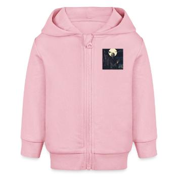 Nosferatu 16 Bit - Baby Organic Kapuzenjacke Baby Connector von Stanley/Stella - Hellrosa - Vorne