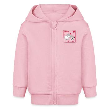 Sternzeichen Widder - Baby Organic Kapuzenjacke Baby Connector von Stanley/Stella - Hellrosa - Vorne