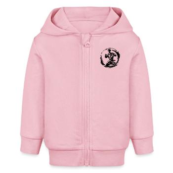 Karate Mann - Baby Organic Kapuzenjacke Baby Connector von Stanley/Stella - Hellrosa - Vorne