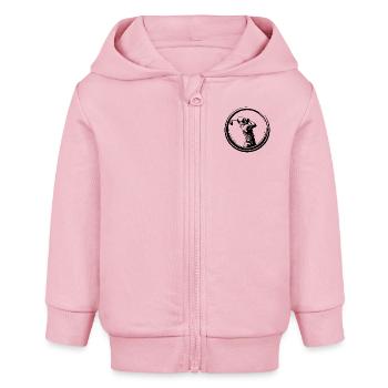 Golfer Mann - Baby Organic Kapuzenjacke Baby Connector von Stanley/Stella - Hellrosa - Vorne