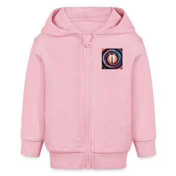 Galaxie-Fee - Baby Organic Kapuzenjacke Baby Connector von Stanley/Stella - Hellrosa - Vorne