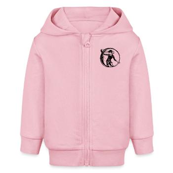 Volleyball Spielerin Sport - Baby Organic Kapuzenjacke Baby Connector von Stanley/Stella - Hellrosa - Vorne