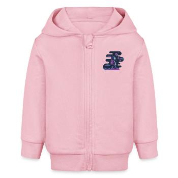 Himmlischer Wanderer - Baby Organic Kapuzenjacke Baby Connector von Stanley/Stella - Hellrosa - Vorne