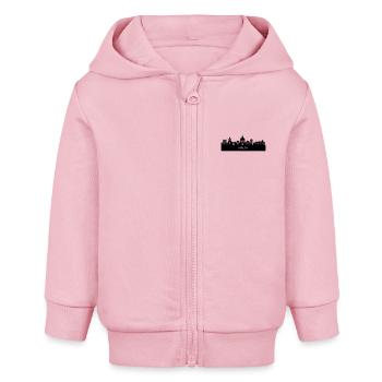 Silhouette de Malte Skyline - Veste à capuche bébé bio Stanley/Stella - rose pâle - Devant