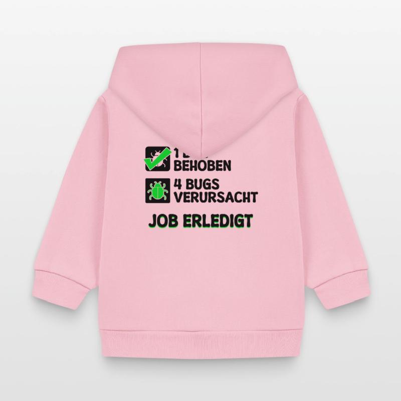 Open Source Bugfixing Bugs Developer Programmier Baby Organic Kapuzenjacke Baby Connector von Stanley/Stella