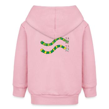chenilles - Veste à capuche bébé bio Stanley/Stella - rose pâle - Dos