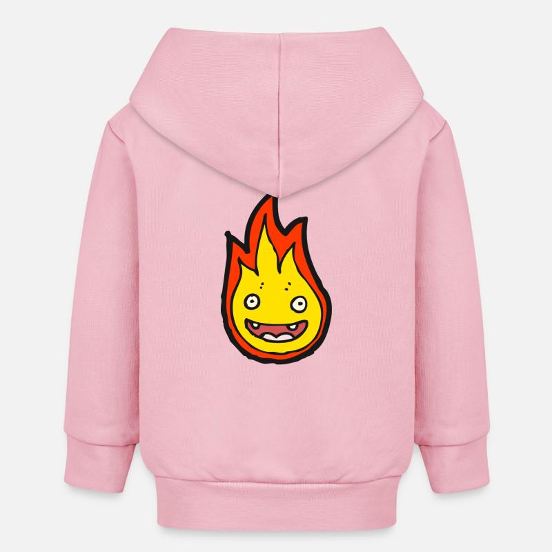 Fire Spirit - Veste à capuche bébé bio Stanley/Stella - rose pâle