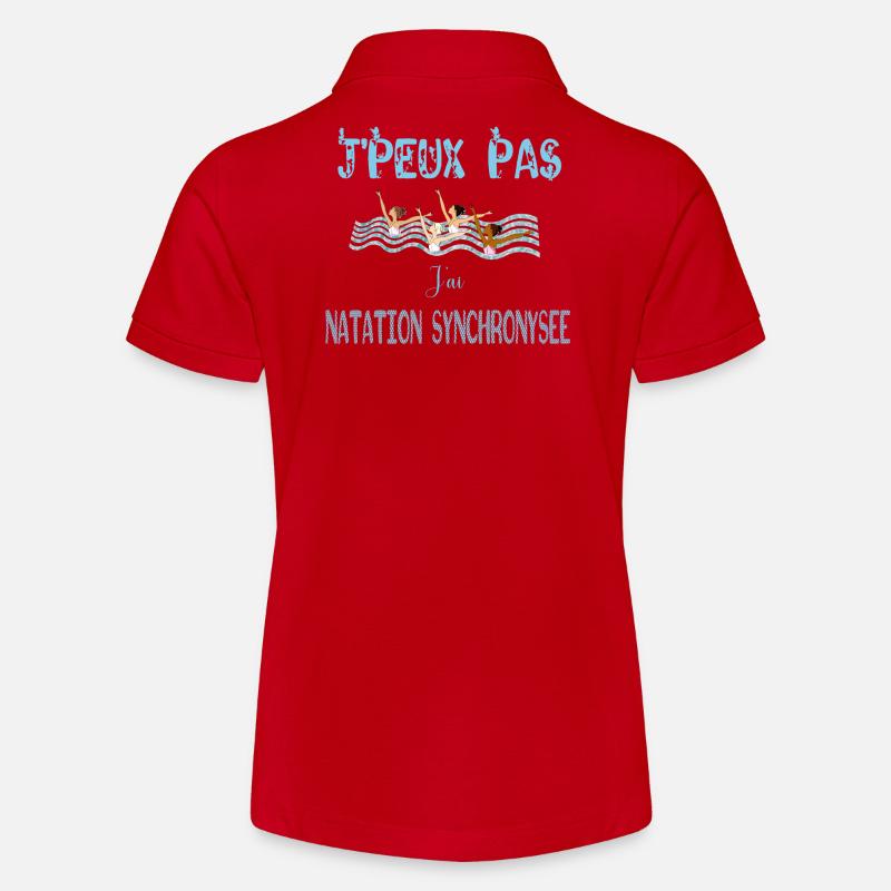 j'peux pas j'ai natation synchronisee - Polo bio MINI SPRINTER Stanley/Stella Ado - rouge