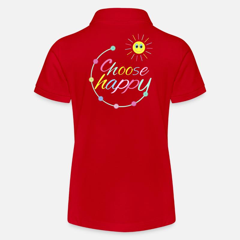 Choisissez Happy - Polo bio MINI SPRINTER Stanley/Stella Ado - rouge