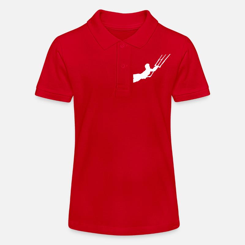 Kitesurf - Polo bio MINI SPRINTER Stanley/Stella Ado - rouge