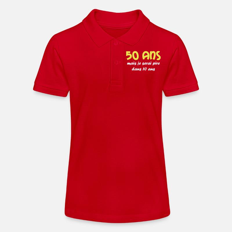 50 ans - Polo bio MINI SPRINTER Stanley/Stella Ado - rouge