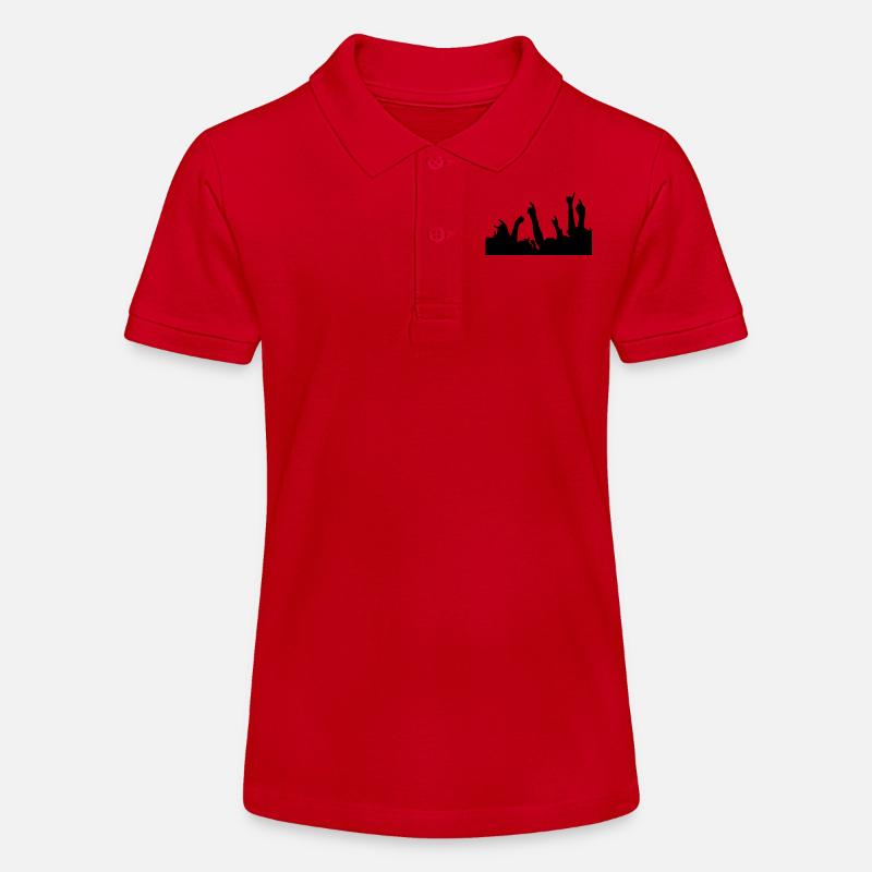 doigts métalliques - Polo bio MINI SPRINTER Stanley/Stella Ado - rouge