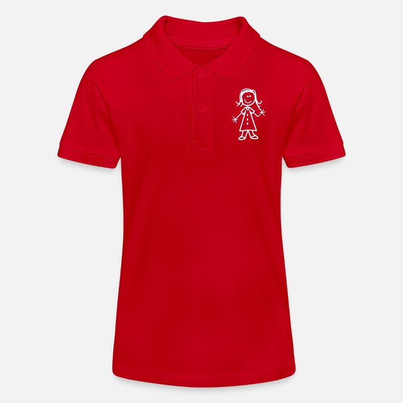 Filles - Polo bio MINI SPRINTER Stanley/Stella Ado - rouge