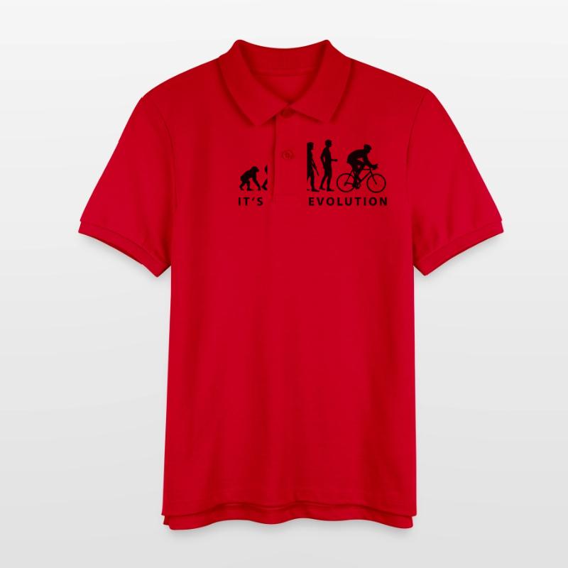 evolution_radfahrer_b Stanley/Stella Teenager Bio-Poloshirt MINI SPRINTER