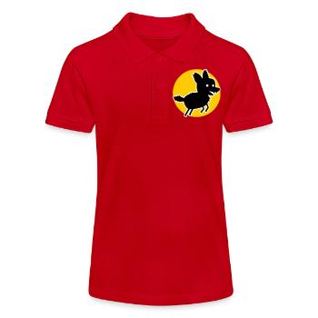 Loup – Motif de la nature sauvage et déclaration sur le bien-être animal - Polo bio MINI SPRINTER Stanley/Stella Ado - rouge - Devant