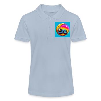 Faultier schläft auf dem Mond - Stanley/Stella Teenager Bio-Poloshirt MINI SPRINTER - Rot - Vorne