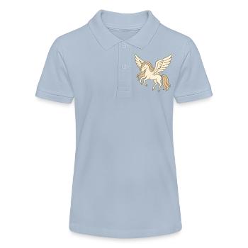 Licorne pégase pastel volante avec des ailes - Polo bio MINI SPRINTER Stanley/Stella Ado - rouge - Devant