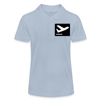 Airplane taking off - Stanley/Stella Teen Organic Polo Shirt MINI SPRINTER - red - Front