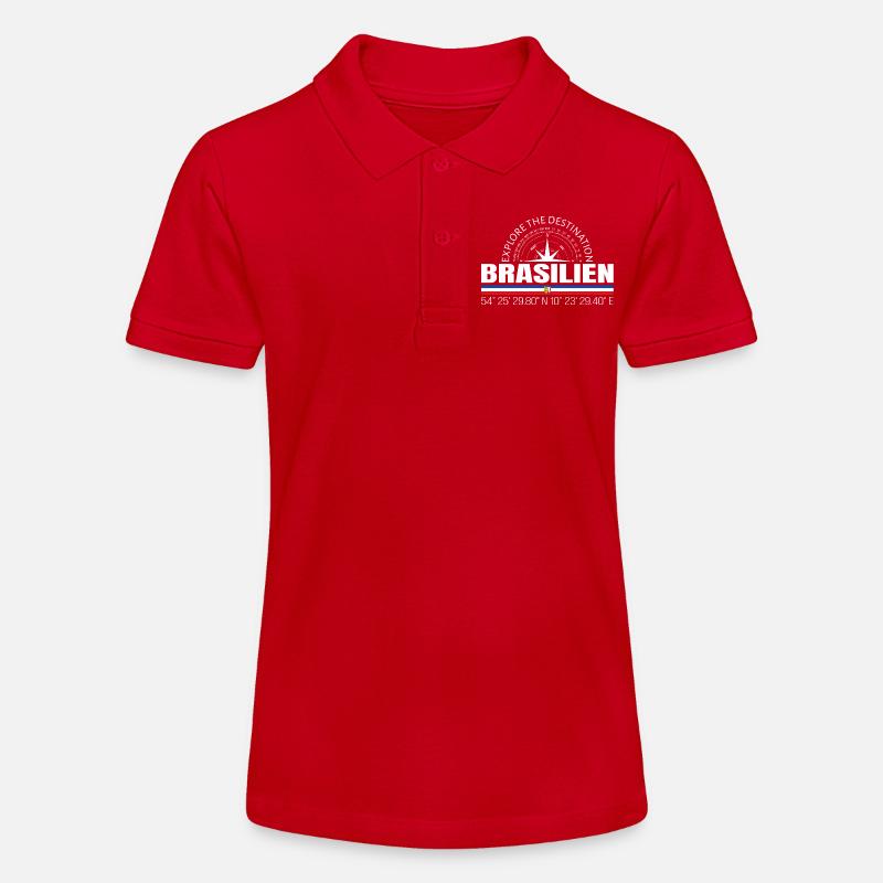 Brésil - Polo bio MINI SPRINTER Stanley/Stella Ado - rouge