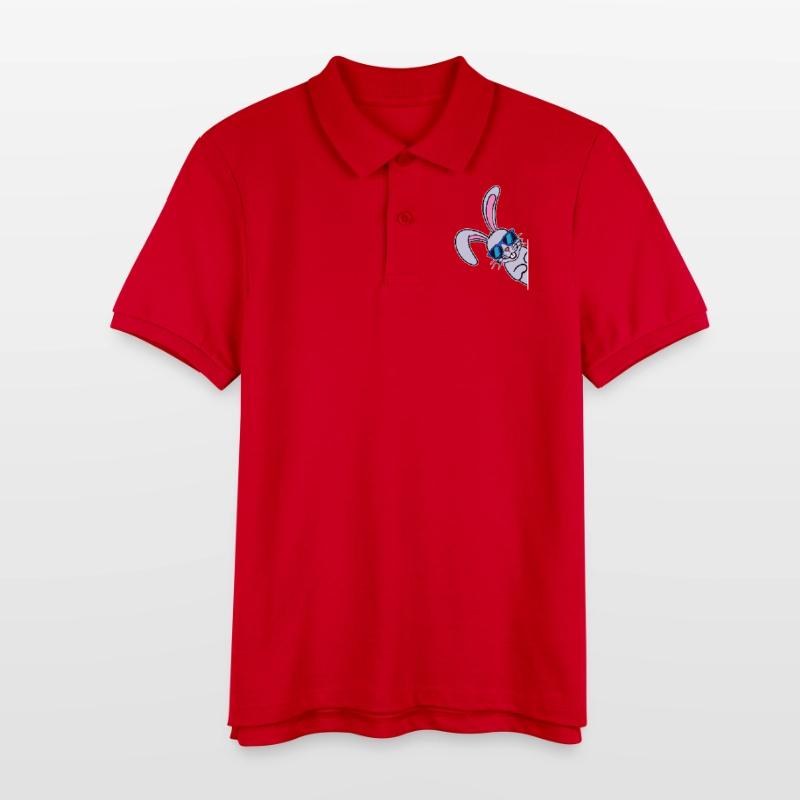 Cool Easter Bunny Easter Bunny Happy Easter Stanley/Stella Teen Organic Polo Shirt MINI SPRINTER