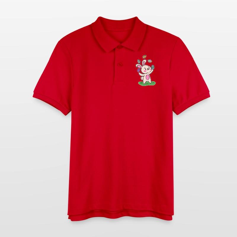 Easter bunny Easter bunny Easter eggs Happy Easter Stanley/Stella Teen Organic Polo Shirt MINI SPRINTER