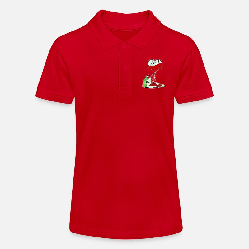 Italie amour - Polo bio MINI SPRINTER Stanley/Stella Ado - rouge