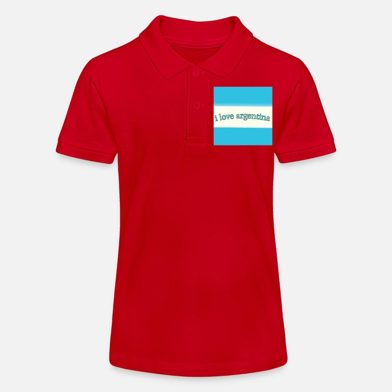 J’aime l’Argentine - Polo bio MINI SPRINTER Stanley/Stella Ado - rouge
