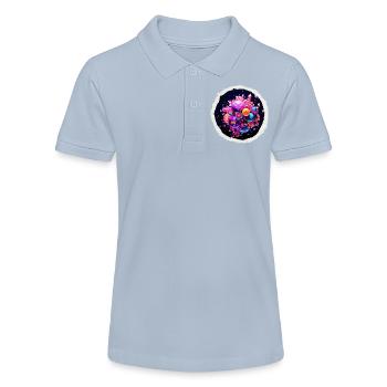 Bulles funky cosmiques - Polo bio MINI SPRINTER Stanley/Stella Ado - rouge - Devant