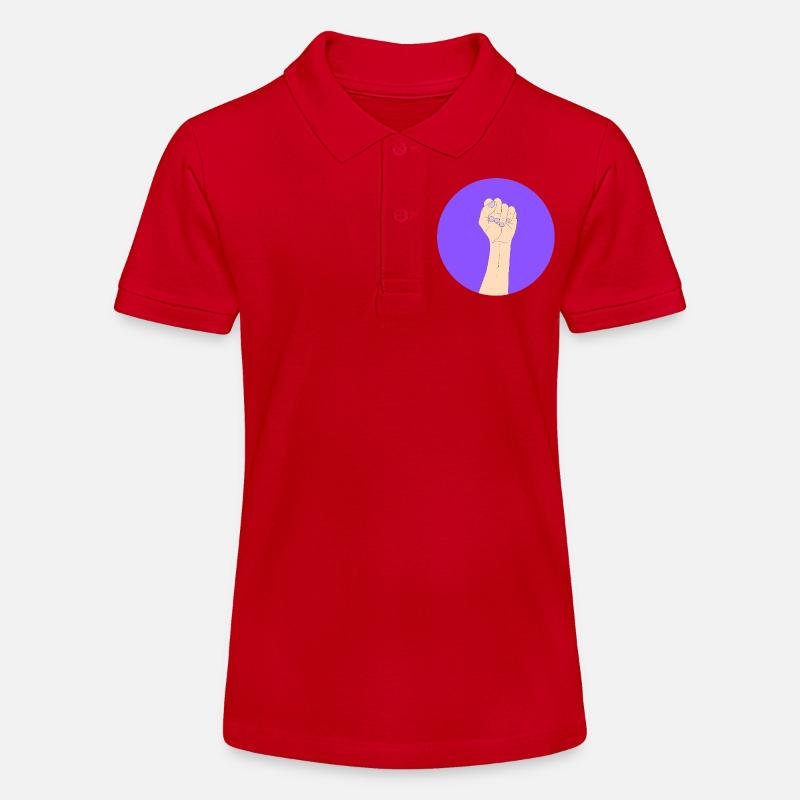 Autonomisation en violet - Polo bio MINI SPRINTER Stanley/Stella Ado - rouge