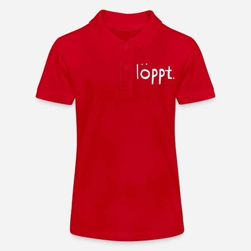 Loeppt-blanc - Polo bio MINI SPRINTER Stanley/Stella Ado - rouge