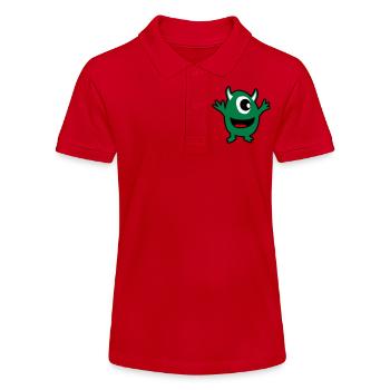 monstre vert - Polo bio MINI SPRINTER Stanley/Stella Ado - rouge - Devant