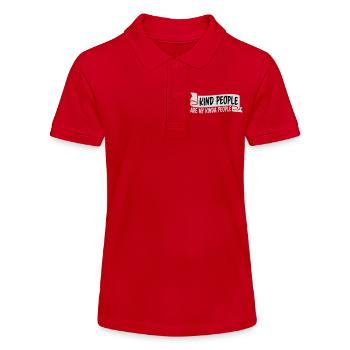 Kind People Are My Kinda People Friendliness - Stanley/Stella Teen Organic Polo Shirt MINI SPRINTER - red - Front