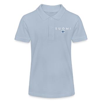 Flag of Finland, Finnish pride - Stanley/Stella Teen Organic Polo Shirt MINI SPRINTER - red - Front