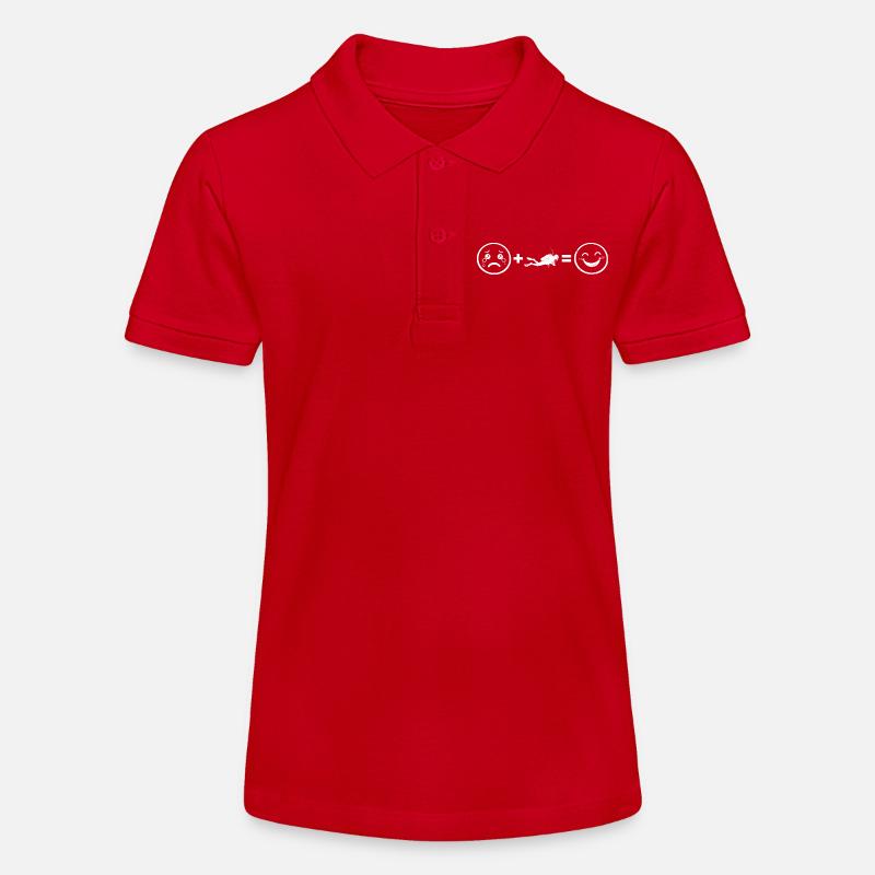 Message de plongée dégagée - Polo bio MINI SPRINTER Stanley/Stella Ado - rouge