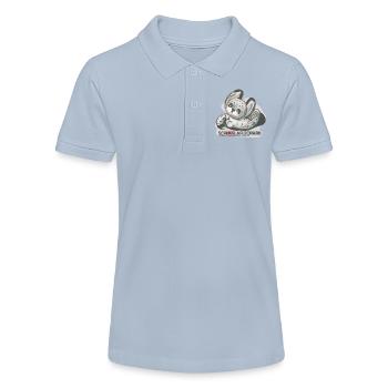 Schlafmütze Krissi, Schneeleopard - Stanley/Stella Teenager Bio-Poloshirt MINI SPRINTER - Rot - Vorne