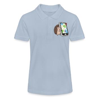 drôle hérisson smartphone gps urbaniste géocaching - Polo bio MINI SPRINTER Stanley/Stella Ado - rouge - Devant