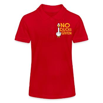 Gans No Ducks Given Mittelfinger Freche Ente Cool - Stanley/Stella Teenager Bio-Poloshirt MINI SPRINTER - Rot - Vorne