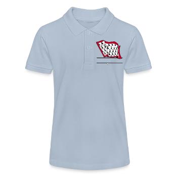Limousin-Flaggen-Textraum - Stanley/Stella Teenager Bio-Poloshirt MINI SPRINTER - Rot - Vorne