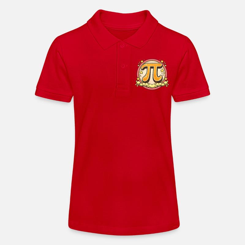 Insigne rétro Pi Pop - Polo bio MINI SPRINTER Stanley/Stella Ado - rouge