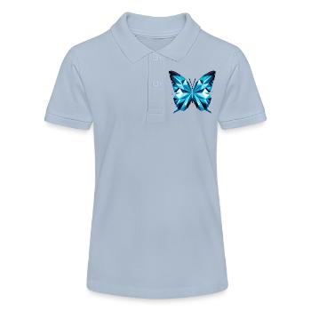 Blauer Schmetterling – Elegante Naturkunst - Stanley/Stella Teenager Bio-Poloshirt MINI SPRINTER - Rot - Vorne