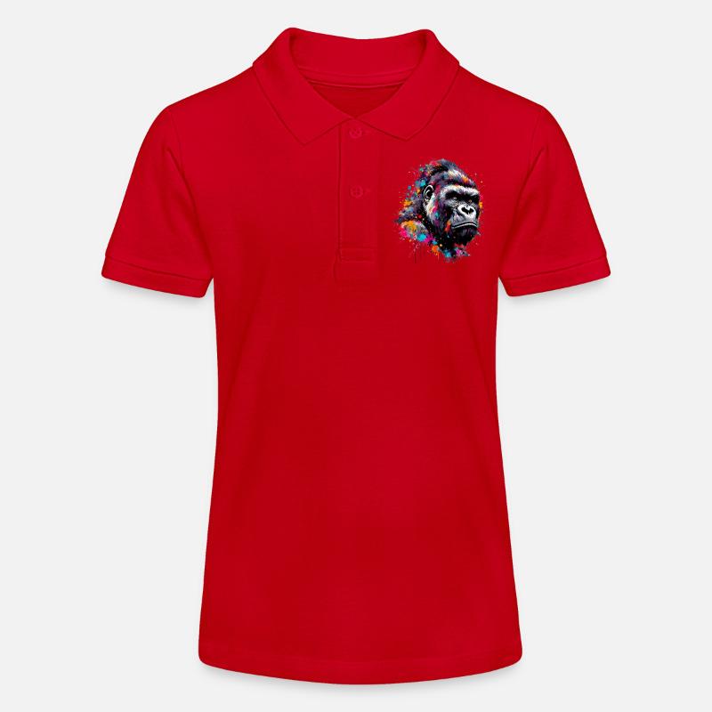 Gorille - Polo bio MINI SPRINTER Stanley/Stella Ado - rouge