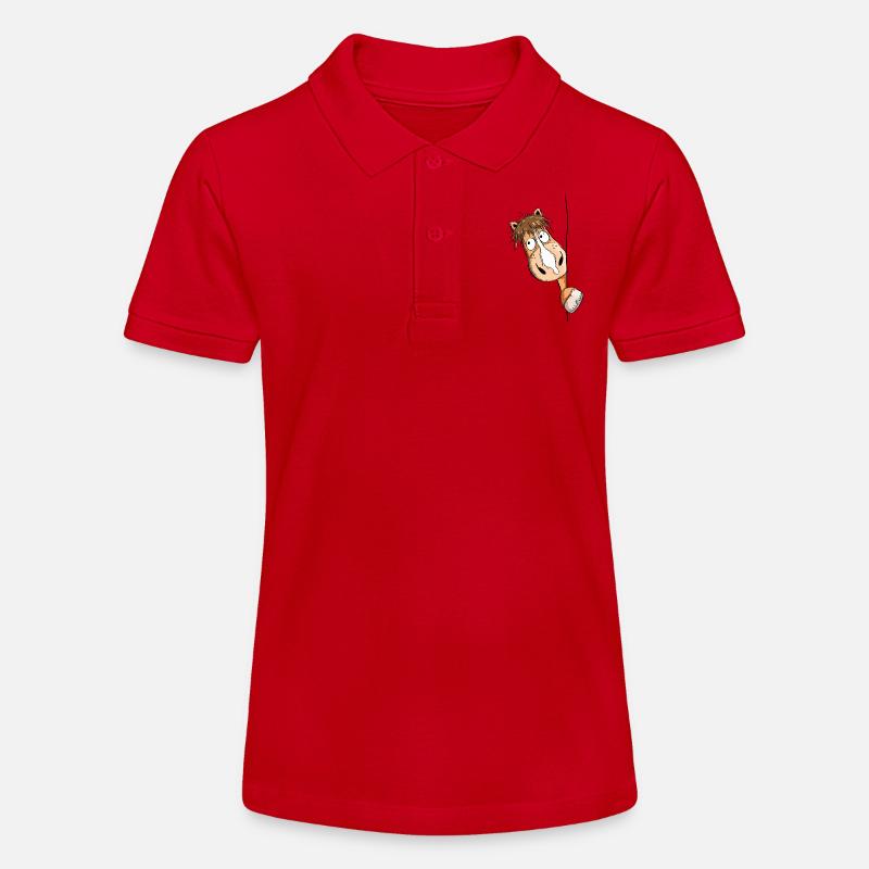 Cheval curieux - Polo bio MINI SPRINTER Stanley/Stella Ado - rouge