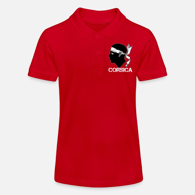 Corsica Tête de Maure - Polo bio MINI SPRINTER Stanley/Stella Ado - rouge